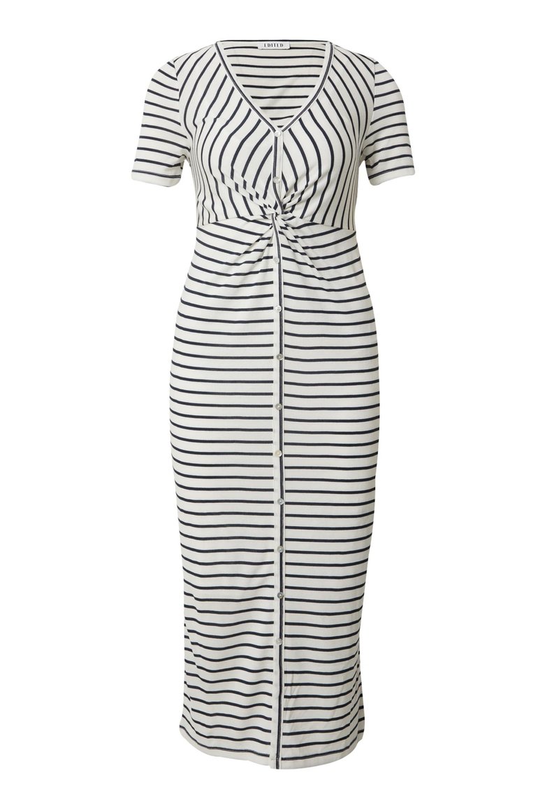 EDITED Gebreide jurk blauw