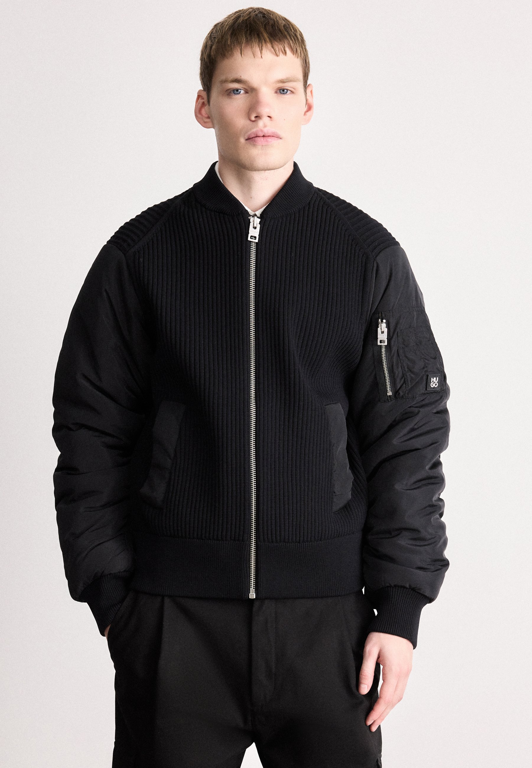 Just Cavalli ZIP JACKET - Bomber Jacket - black - Zalando.co.uk