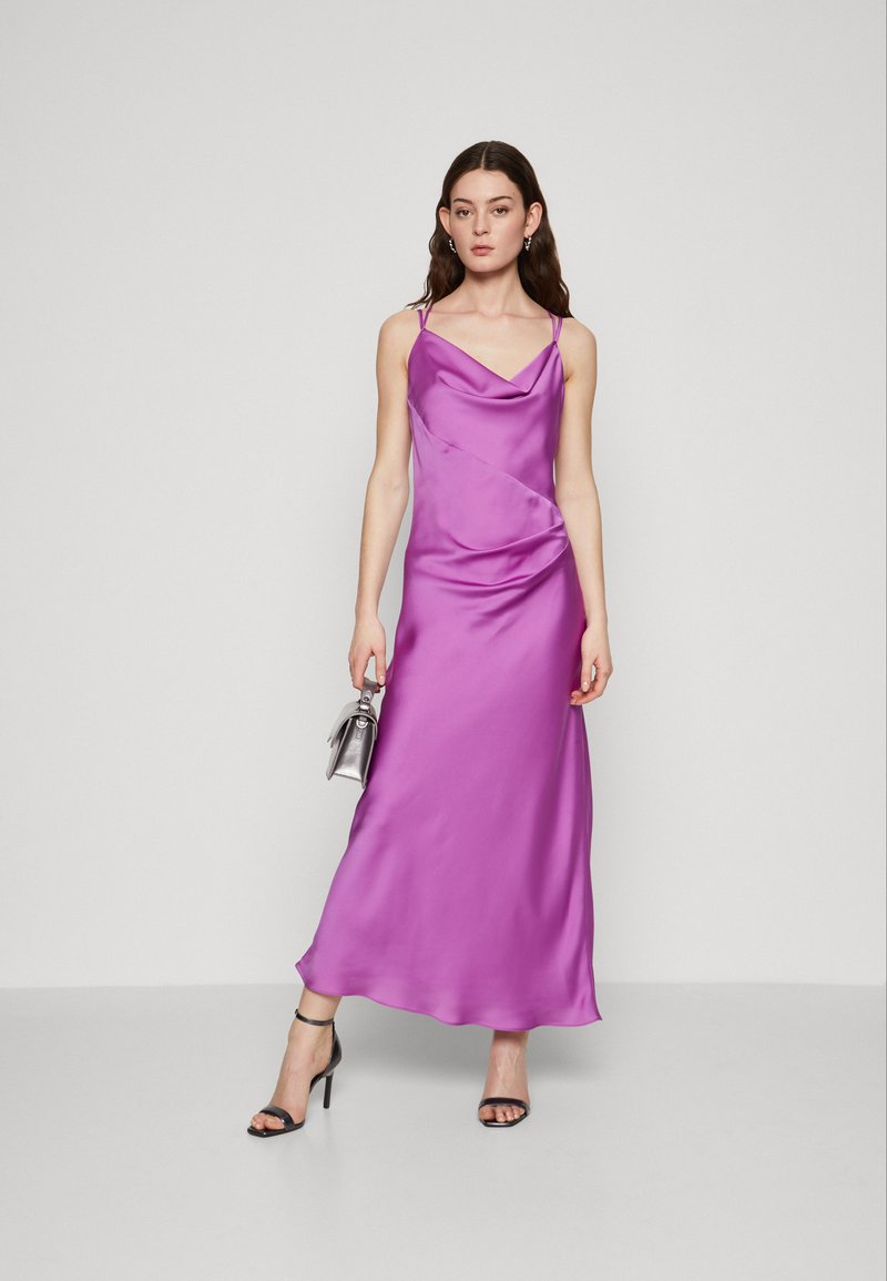satin swing dress uk Size UK 18 (US 14-16 / EU 46) - Ruby Champagne Silk Sweetheart Tea Length Swing Dress