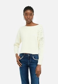 LIU JO WITH GEMSTONES - Maglione - white