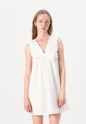 JDYALICE SHORT DRESS - Day dress - bright white