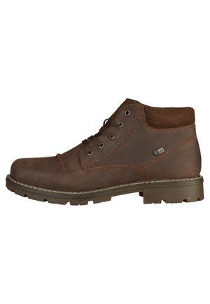Schnürstiefelette - braun