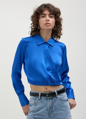 Calliope CROP IN - Camicetta - blu
