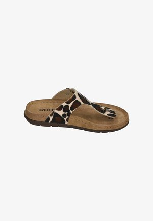 Rohde, ROHDE DAMEN ZEHENTRENNER RODIGO-D 5895-72 MOCCA - T-bar sandals - mocca