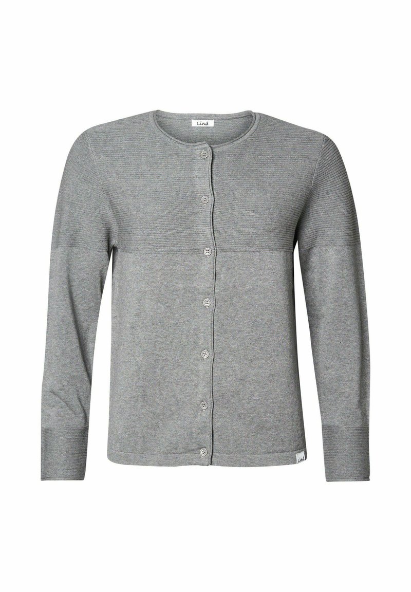 Lind PEARL - Kardigán - grey melange