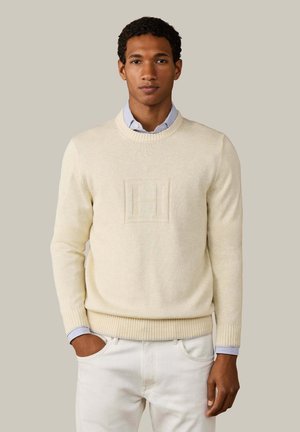 Hackett London, HACKETT LONDON JUMPER HERITAGE H CREW - Strickpullover - off white