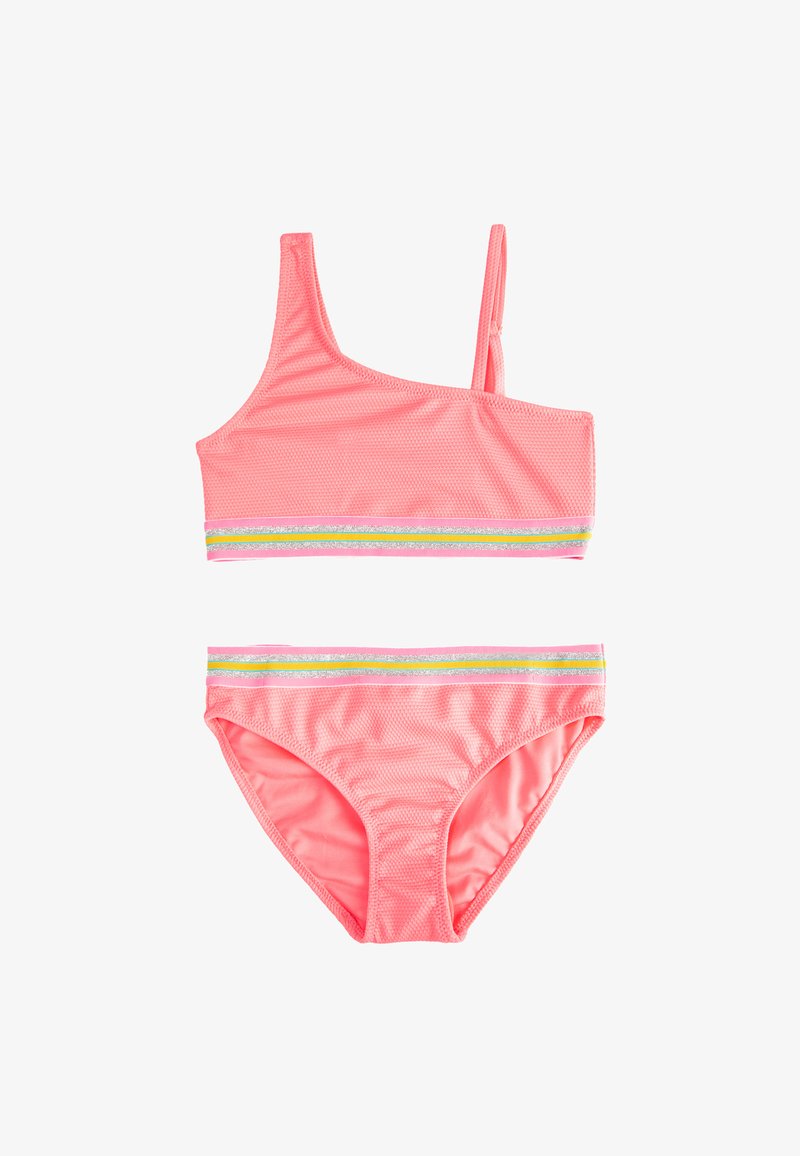 Koton SET RUFFLE DETAIL ONE SHOULDER STRAPPY - Bikini - pink