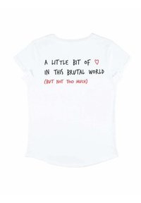 Mira Paris BRUTAL BACK VINTAGE ROLL UP - T-shirt print - white