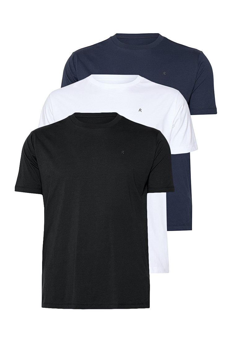 Replay Plus T-shirt basic blauw