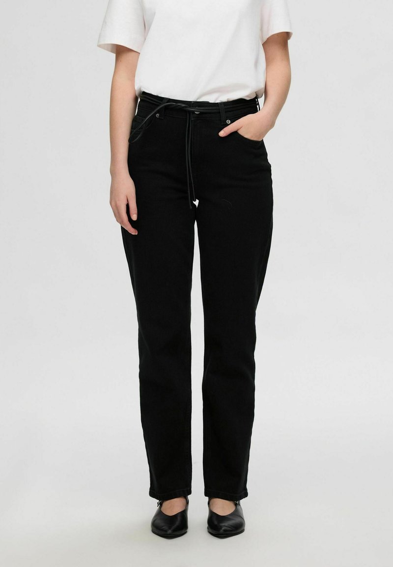 Selected Femme Slim fit jeans - black