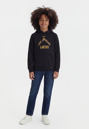 Nike Performance NBA LOS ANGELES LAKERS CLUB HOODY WORDMARK CITY EDITION UNISEX - Kapucnis pulóver - black