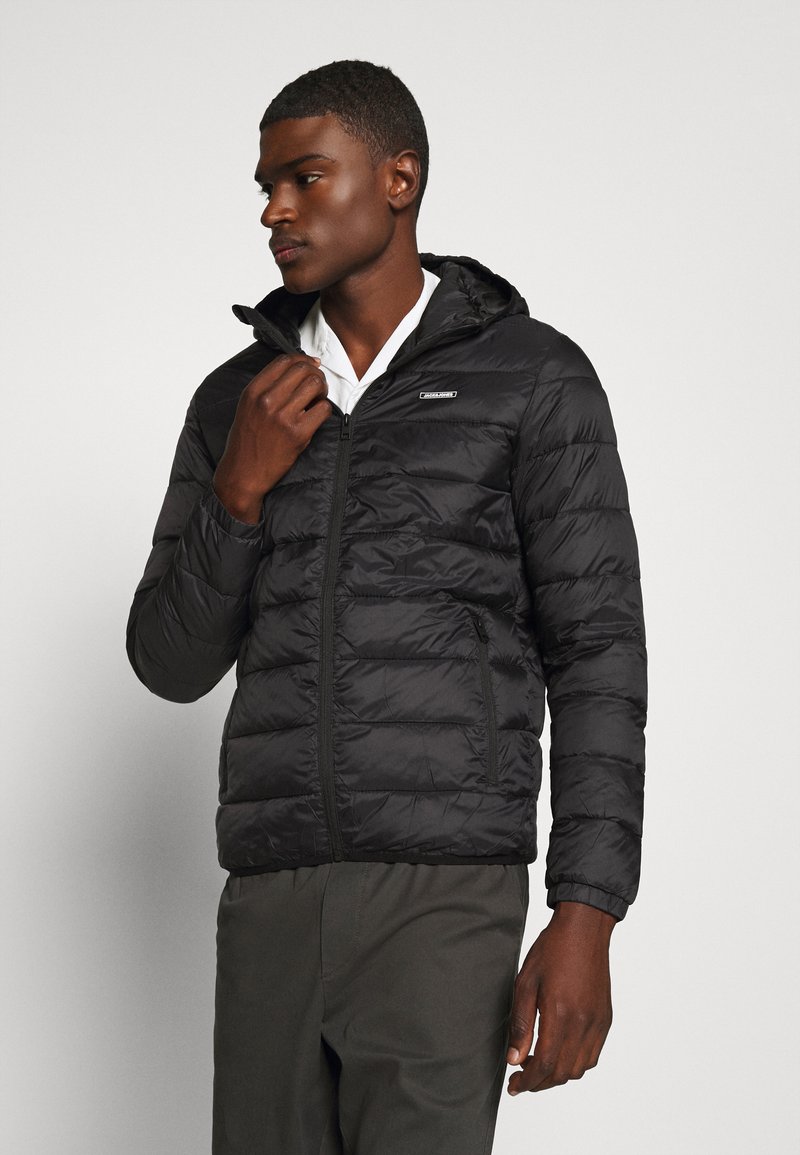 Jack & Jones - JJVINCENT PUFFER HOOD - Übergangsjacke - black, Vergrößern