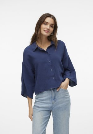 VMNATALI - Button-down blouse - navy blazer