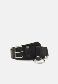Urban Classics CHAIN IMITATION BELT UNISEX - Bälte - black/silver-coloured