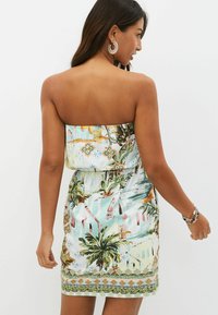 Next Džersejové šaty - yellow tropical print