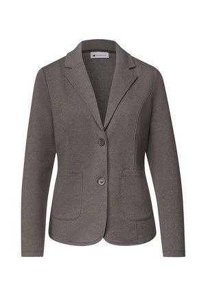 Street One, BASIC BLAZER IN UNIFARBE - Blazer - fume brown mel