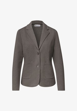 Street One, BASIC BLAZER IN UNIFARBE - Blazer - fume brown mel