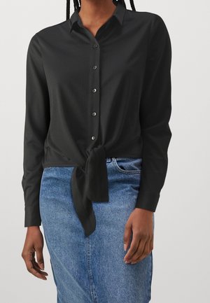 Overhemdblouse - black