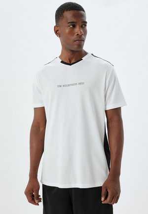 T-shirt med print - white