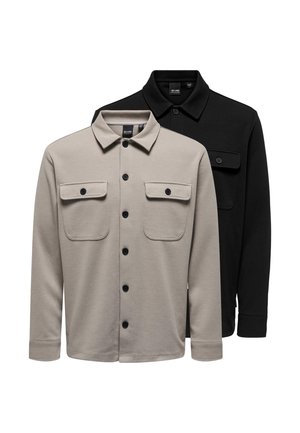 2 PACK - Skjorter - schwarz   hellgrau