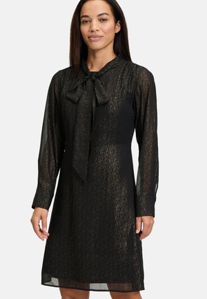 MIT SCHLEIFENKNOTEN - Cocktailkleid/festliches Kleid - schwarz gold