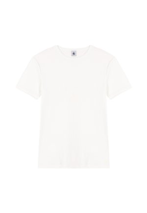 T-shirt bianco a maniche corte realizzato in morbido cotone, con scollatura rotonda e vestibilità rilassata. Nessun motivo o grafica presente.