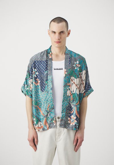 Origin Of Hearts ISLA KIMONO UNISEX - Summer jacket - turquoise blue