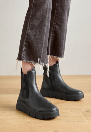 Platform ankle boots - schwarz