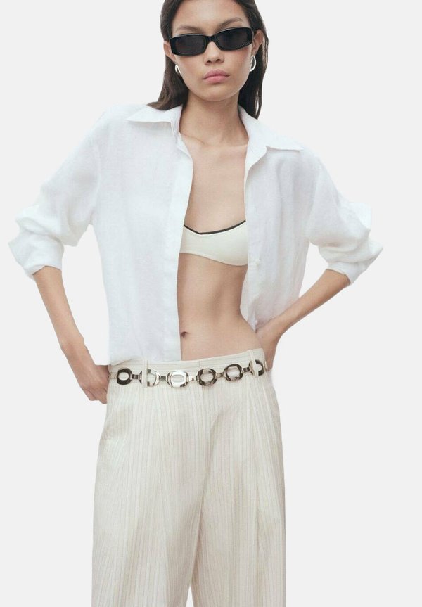 STRIPED WIDE  - Trousers3