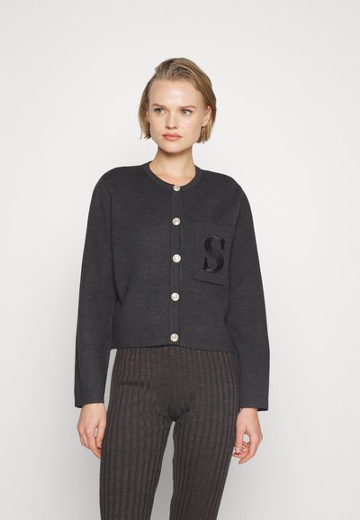 sandro CARDIGAN - Cardigan - charcoal grey