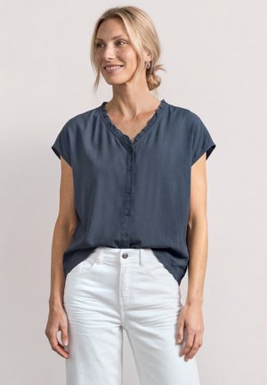 Street One, BLUSENSHIRT MIT V-NECK UND RÜSCHEN - Blouse - ashen blue