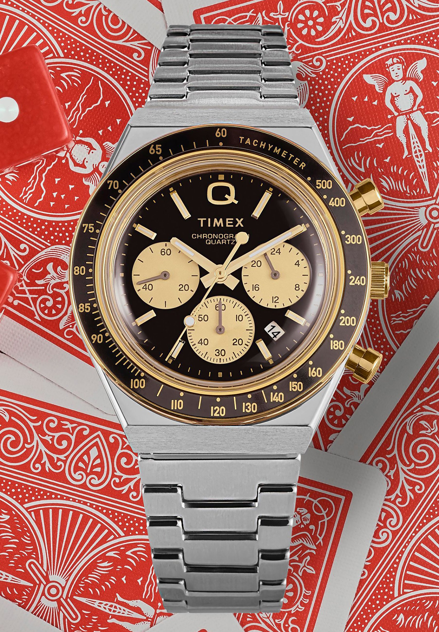 Timex Q TIMEX® - Chronograph watch - two tone/silver-coloured