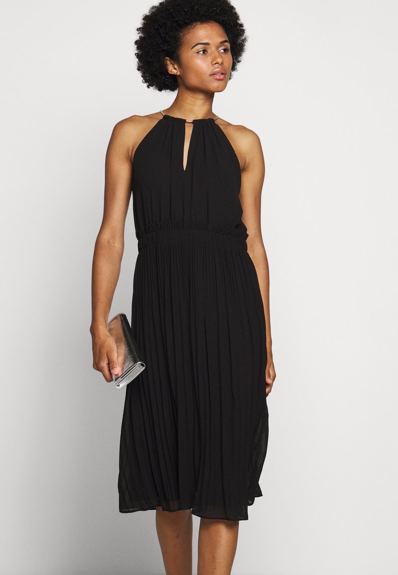 maksimum ting komfortabel MICHAEL Michael Kors CHAIN NECK MIDI DRESS - Cocktailkjole / festkjole -  black/sort - Zalando.dk