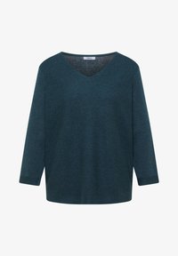 Sélectionné, dull teal blue melange