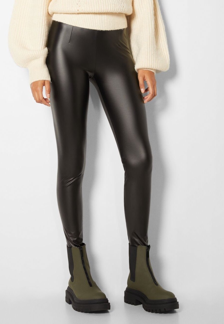 Bershka Leggings - Hosen - black/schwarz - (Pre-owned) - Zalando