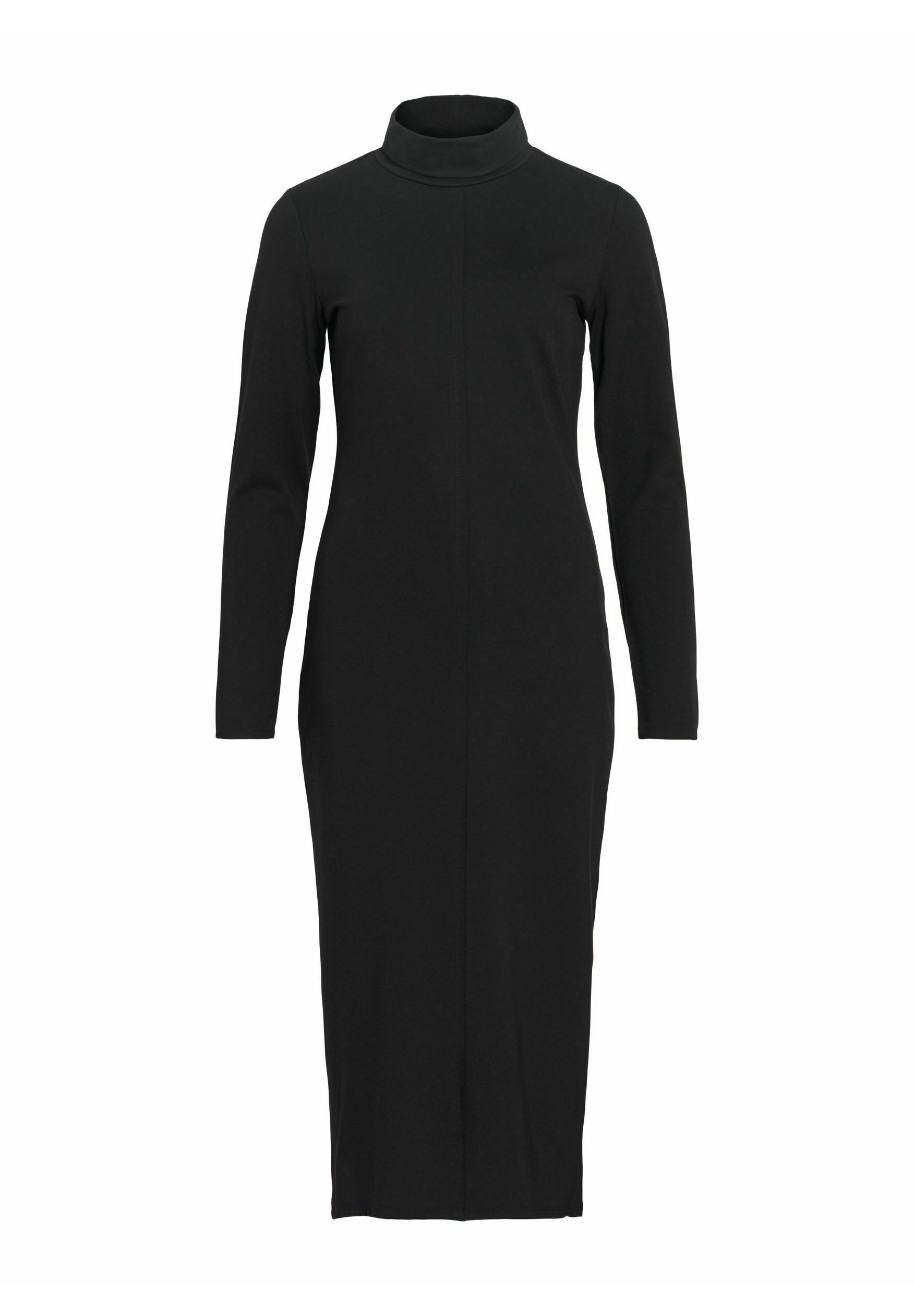 VILA Midi VIEDITH Long sleeved - Shift dress - black - Zalando.ie