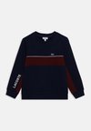COLOR BLOCK UNISEX - Sweatshirt - navy blue/expresso
