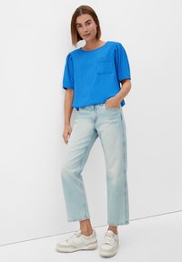 s.Oliver MIT DOBBY STRUKTUR - Blouse - royalblau