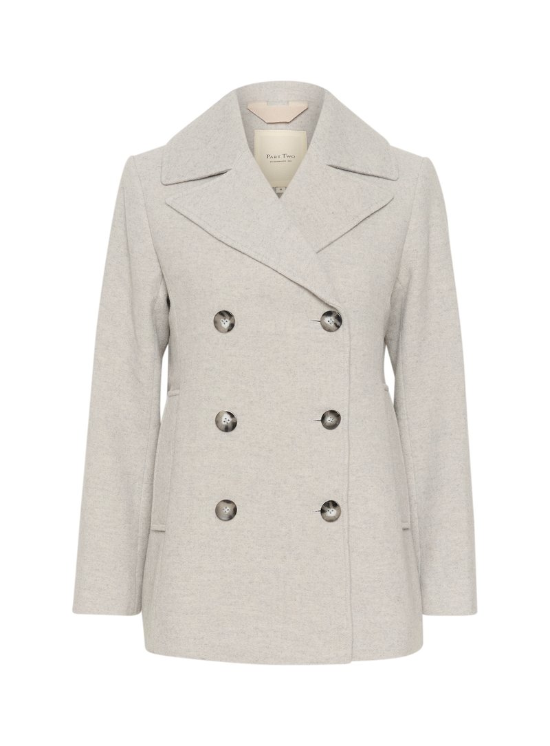 Part Two Winterjas lichtgrijs