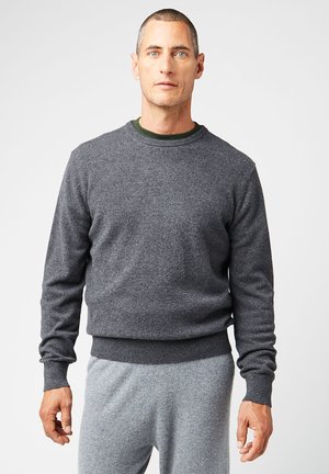 ROUND NECK - Strickpullover - gris moyen