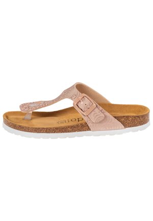KOS - T-bar sandals - pink silber
