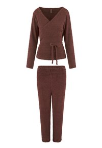LingaDore SET FLUFFY - Pyjama set - dark pepper