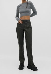 Stradivarius Stickad tröja - dark grey