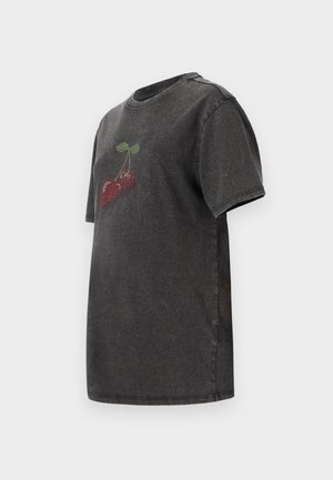 ONLY MATERNITY OLMWENDY OVERSIZE TEE - Print T-shirt - black