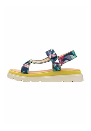Tamaris, Sandalen met plateauzool - blue comb