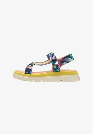 Tamaris, Sandalen met plateauzool - blue comb