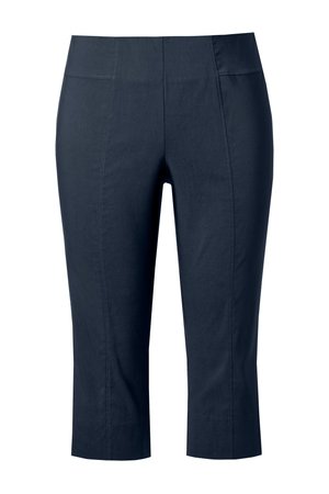 Ulla Popken, 3/4 LENGTH TROUSERS ELASTIC WAIST - Pantaloni - dark blue
