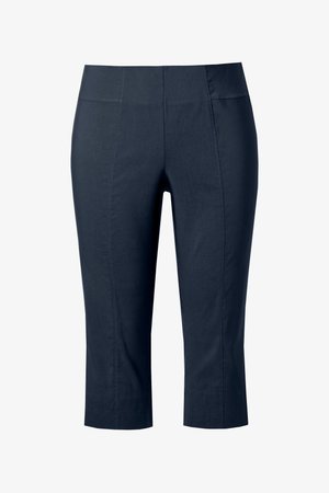 Ulla Popken, 3/4 LENGTH TROUSERS ELASTIC WAIST - Bukser - dark blue
