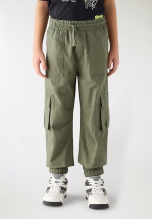 Terranova, TINTA UNITA - Pantaloni cargo - salvia