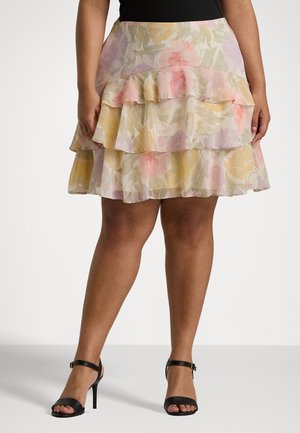 WIRJADI MINI - A-line skjørt - cream multi